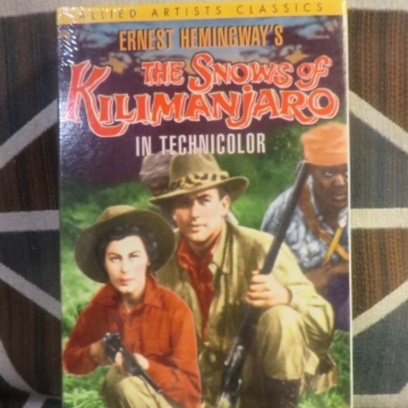 THE SNOWS OF KILIMANJARO - 1952 - VHS (1994 Release) NEW - Picture 1 of 9